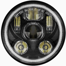 Halo 5-3/4 5.75 Inch LED Headlight Motorcycle Compatible with Sportster XL883 XL picture