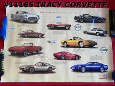 1996 Texas Dealers Corvette Poster 1953 1963 1965 1968 1957 1992 1995 ZR-1 1978 picture