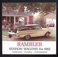 1962 RAMBLER STATION WAGONS FOR 1962 AMERICAN CLASSIC AMBASSADOR BROCHURE  Z1978 picture