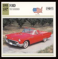 1955 - 1957 Ford Thunderbird   Classic Cars Card picture