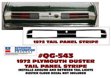 QG-543 1972 PLYMOUTH DUSTER - TAIL PANEL STRIPE KIT picture
