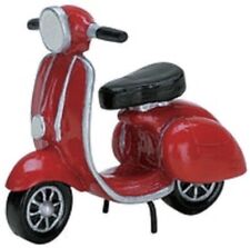 NEW 2007 NOS NIP Lemax Garden Village House Red SCOOTER MOPED  Accessory picture