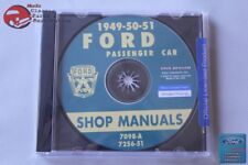 1949-51 Ford Passanger Car Shop Repair Manuals CD Rom Disc PDF New picture