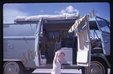 Volkswagen Van Wagon Baby Woman 35mm Slide 1960s Kodachrome picture