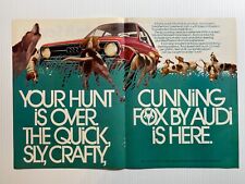 Vintage - 1973 Audi Fox Car - Original 2 Page Print Ad (16x11) picture
