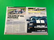 2007 FORD MUSTANG FR500GT FR 500 GT ORIGINAL VINTAGE PRINT AD ROAD TEST 5 PAGE picture