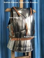 Italian Cuirass 14th/15th Century Medieval Breastplate Back Plate Body Armor picture