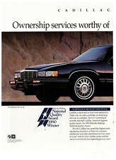 Cadillac Style Ownership Roadside Services Double Page Vintage 1990 Print Ad picture