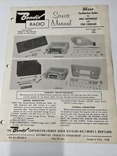 1961 Bendix Deluxe Pushbutton Radio Chevrolet & Co air Service Manual picture