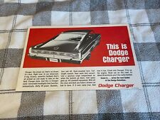 1966 Dodge Charger Dealer Marketing Mailer Brochure picture