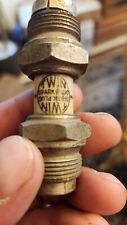 vintage /antique twin 775 spark plug lot ...Double ended spark plug with caps.. picture