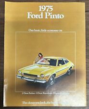 1975 Ford Pinto Sedan Runabout Wagon Car Dealer Sales Brochure NOS 8 Paged picture
