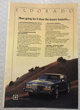 Vintage 1981 Cadillac Eldorado Original Full Page Print Ad - More Going For It picture