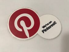 We’re on Pinterest Logo Sticker Authentic RARE picture