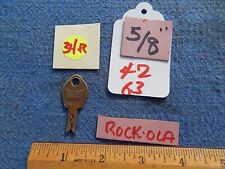 1946-1948 Rock-ola Key for 5/8 inch lock - Bell Lock 63 RO 201 picture