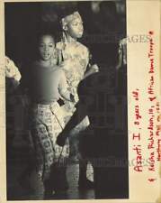 1991 Press Photo Asanti I, Keisha Richardson of African Dance Troupe in Alaska picture