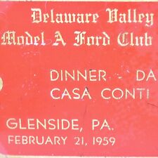 1959 Ford Model A Club Antique Car Meet Casa Conti Inn Glenside Pennsylvania picture