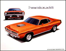  1970 Plymouth 426 Hemi 'Cuda Rapid Transit Lithograph  picture