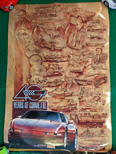 40 years of Corvette 1992  Plus Barrett Jackson 1997 Poster Set picture