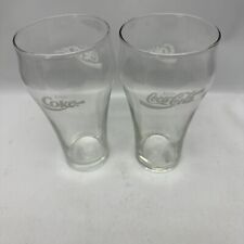 Pair Of Vintage Coca~Cola Drinking Glasses Enjoy Coke picture