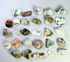 28pcs Natural Ocean Jasper Crystal Agate Round Pendant Jasper Reiki Stone picture