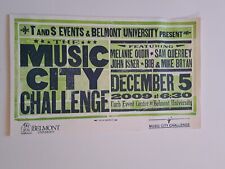 Hatch Show Print 2009 Letterpress Poster Music City Challenge Belmont University picture