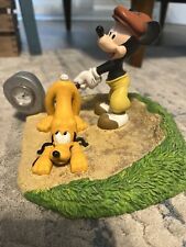 Disney Mickey Mouse Pluto Golfing Clock Rare Tee Time Golf picture