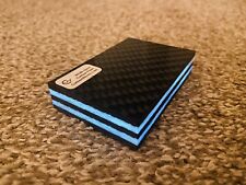 White Glow Carbon Fiber Plate - Size 3x2” - Thickness 5/8