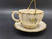 Vintage Floral Teapot Hanging Ornament Decoration picture
