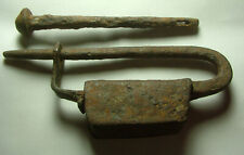 Rare Genuine Ancient Byzantine Iron Monastery gate lock kit artifact intact picture