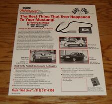 Original 1986 - 1993 Ford Mustang SVO Performance Equipment Sales Sheet Brochure picture