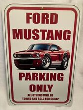 Ford Mustang Parking Only, 8x12x.025 Aluminum Sign picture