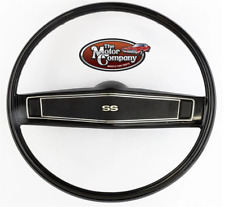 1970 Nova Impala Black Standard Steering Wheel Kit with SS Emblem Madrid Grain picture