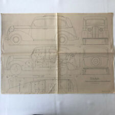 1937 Coachbuilder Car Design Blueprint Rendering Blue Print Dodge / Plymouth picture