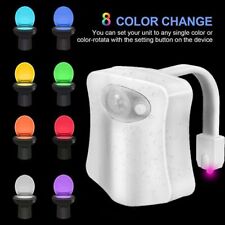 LED Night Light 8 Colors Toilet Bowl Nightlight for Bathroom, Fast US Shipping picture