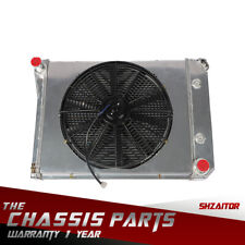 3 Row Radiator+Shroud Fan Thermostat Kit For Chevy Bel Air/Impala/Biscayne 71-73 picture