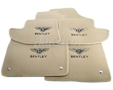 Floor Mats For Bentley Continental GT Bentley Emblem Tailored Beige Carpets Set  picture