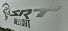 Dodge Hellcat, SRT, 5 Foot Logo And Lettering, Brushed Aluminum Garage Sign picture