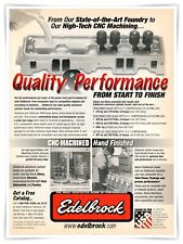 Edelbrock Performer Aluminum Cylinder Heads Vintage 2000 Full Page Magazine Ad picture