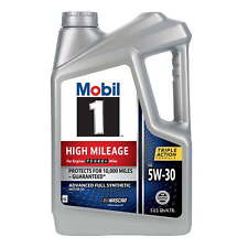  1 High Mileage Full Synthetic Motor Oil 5W-30, 5 Quart picture