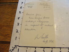 1951 TRAVEL paper: Receipt from doctor @ 4 Oxford St. Southampton, England picture