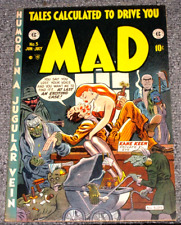 MAD NO. 5 EC JUNE-JULY 1953 CLASSIC RARE HORROR COVER CLEAN INNER FRONT & BACK picture