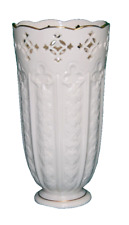 Lenox Fleur De Lis Collection Pierced Vase 9 1/2