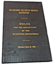 APRIL 1948 DELAWARE & HUDSON D&H BOOK OF RULES picture