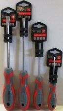 Simply Screwdriver SLOTTED HEAD SET - 1 OF EACH (3x75, 5x100, 6x100, 8x100mm) picture