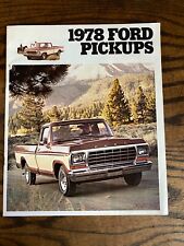 Vintage FORD 1978 PICKUP - F150 Truck Sales Brochure ~ Pickup Square Body picture