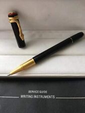 Luxury Snake Resin Series Bright Black+Gold Clip 0.7mm Rollerball Pen picture