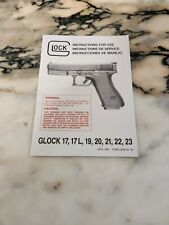 Vintage/Rare Glock Manual For 17,17L,19,20,21,22,23, April 1990, OLD-BUT-NEW  picture