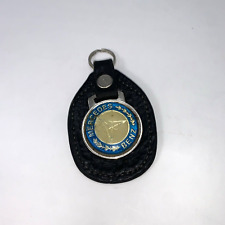 Vintage Mercedes-Benz Classic Leather & Metal Keychain picture