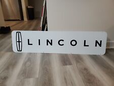 c.1980s Original Vintage Lincoln Dealer Sign Metal 2 Sided Ford Gas Oil Mercury picture